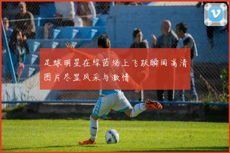 足球明星在绿茵场上飞跃瞬间高清图片尽显风采与激情